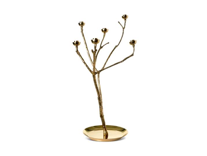 Grosser Design Kerzenständer „Twiggy Tree“ Gold Ø 50 x Höhe 65 cm Pols Potten