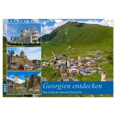Georgien entdecken (Wandkalender 2027 DIN A4 quer), CALVENDO Monatskalender