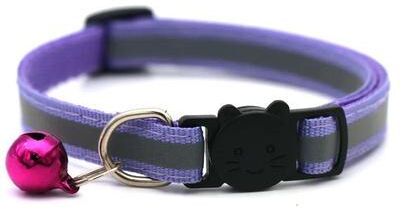 Uplifted Finds Reflective Breakaway Comfort Safety Cat Collar purple