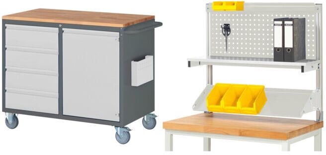 Set STIER Montagewagen Premium mit 4 Schubladen und 1 Flügeltür BxTxH...