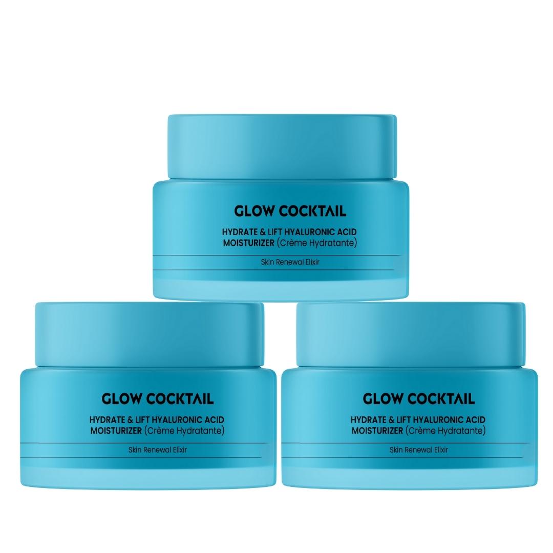 3 X Befeuchten & Auffüllen Hyaluronsäure Feuchtigkeitscreme 50 ml