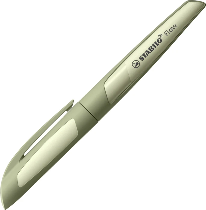 STABILO Flow MONOCHROME, khaki + Patrone mit blauer verschwindender Tinte, 1 Stk