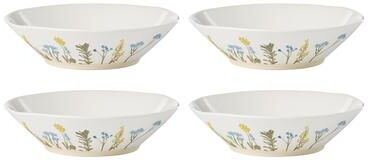 Lenox Wildflower Dinnerware Bowls, Set of 4, White