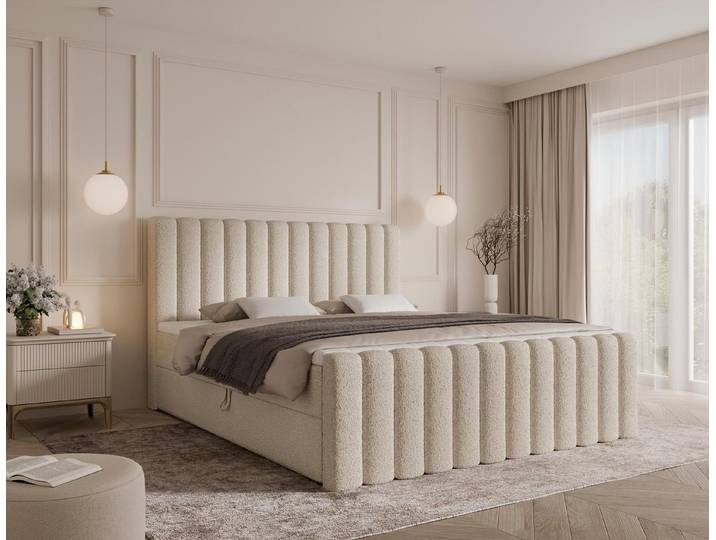 Compleo Boxspringbett mit zwei Bettkästen, Doppelbett, T30-Schaum (MADE IN EU), höchsten Schlafkomfort