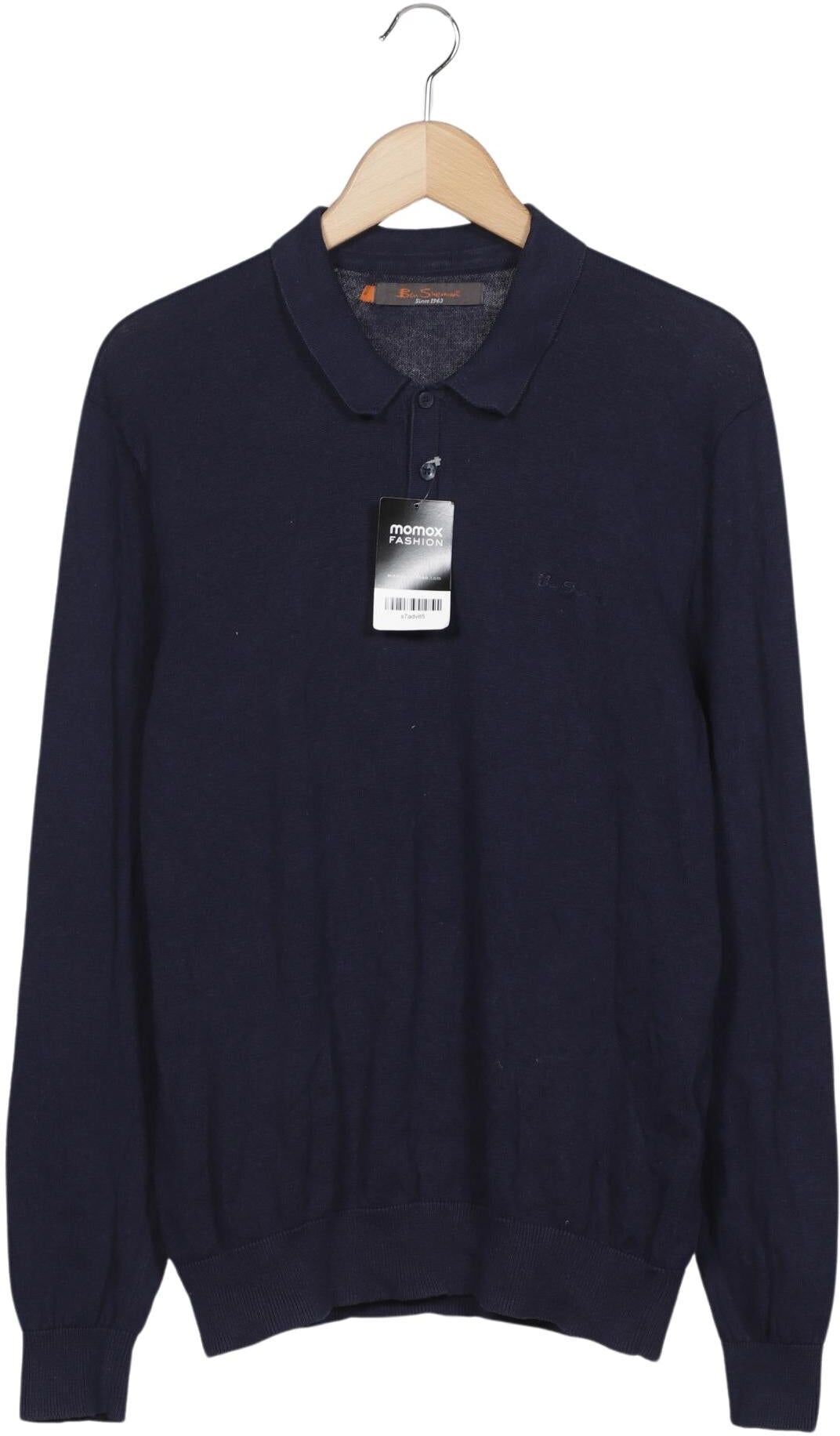 Ben Sherman Herren Pullover, Marineblau, Gr. M, Baumwolle - Second Hand