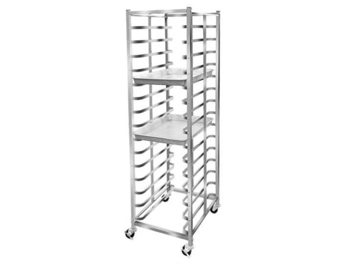 Labasuan Gewerblicher Backblechwagen aus Edelstahl mit feststellbaren Rollen, mobiler Kühlwagen für Bäckereien, geeignet für 60x40 cm Backbleche (Backbleche Nicht im Lieferumfang enthalten)(15-Tier)