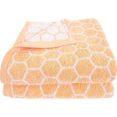 Handtücher DYCKHOFF "Pure Natural Honey", orange, B:50cm L:100cm, Frottier, Baumwolle, Handtücher, BIO Baumwolle, GOTS
