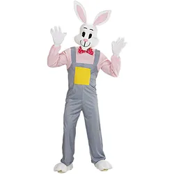 Widmann Häschen vom Land Kostüm mit Overall, Handschuhe, Schuhüberzieher, Maske (S)