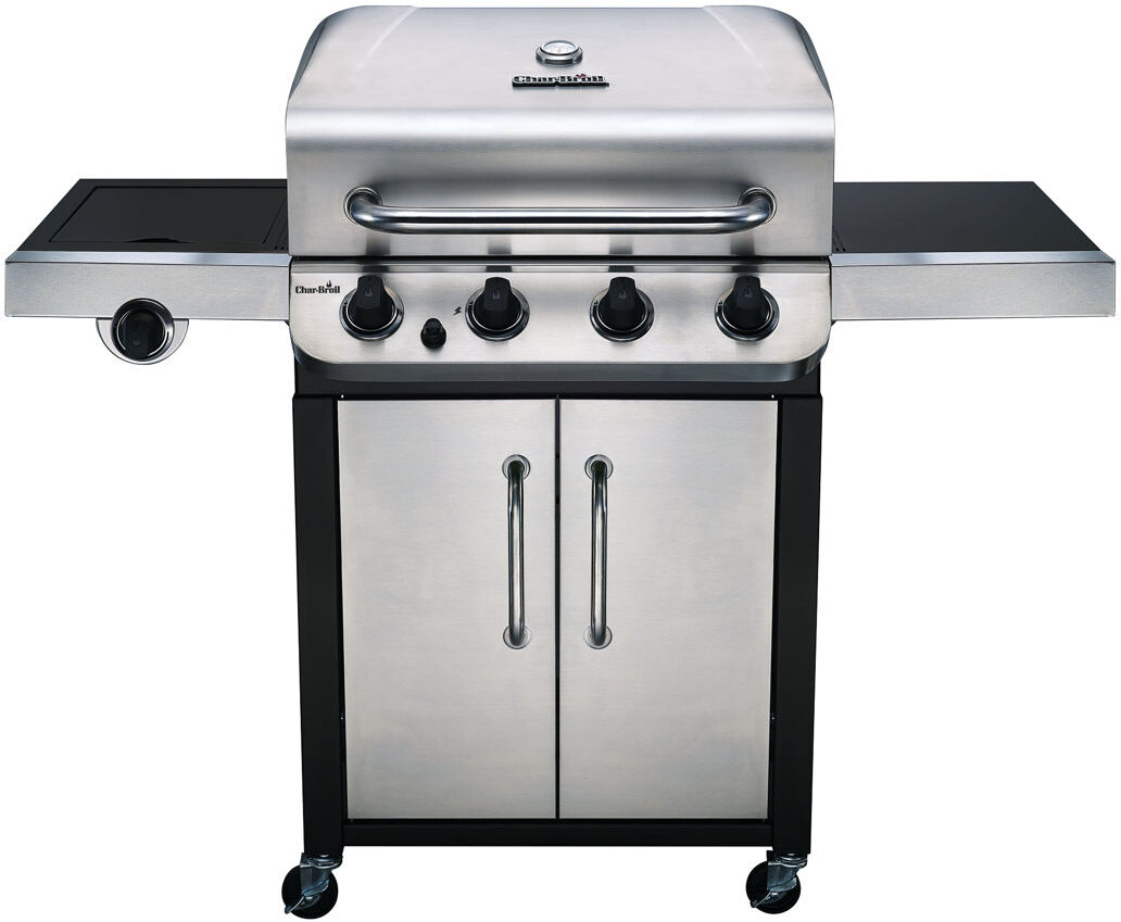 Char-Broil Convective Series 440S - 4 Burner Gas Barbecue Grill with Side-burner, Stainless Steel Finish Stainless Steel 4