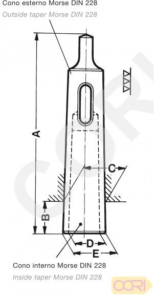Douille de réduction pour cône morse CORI B13