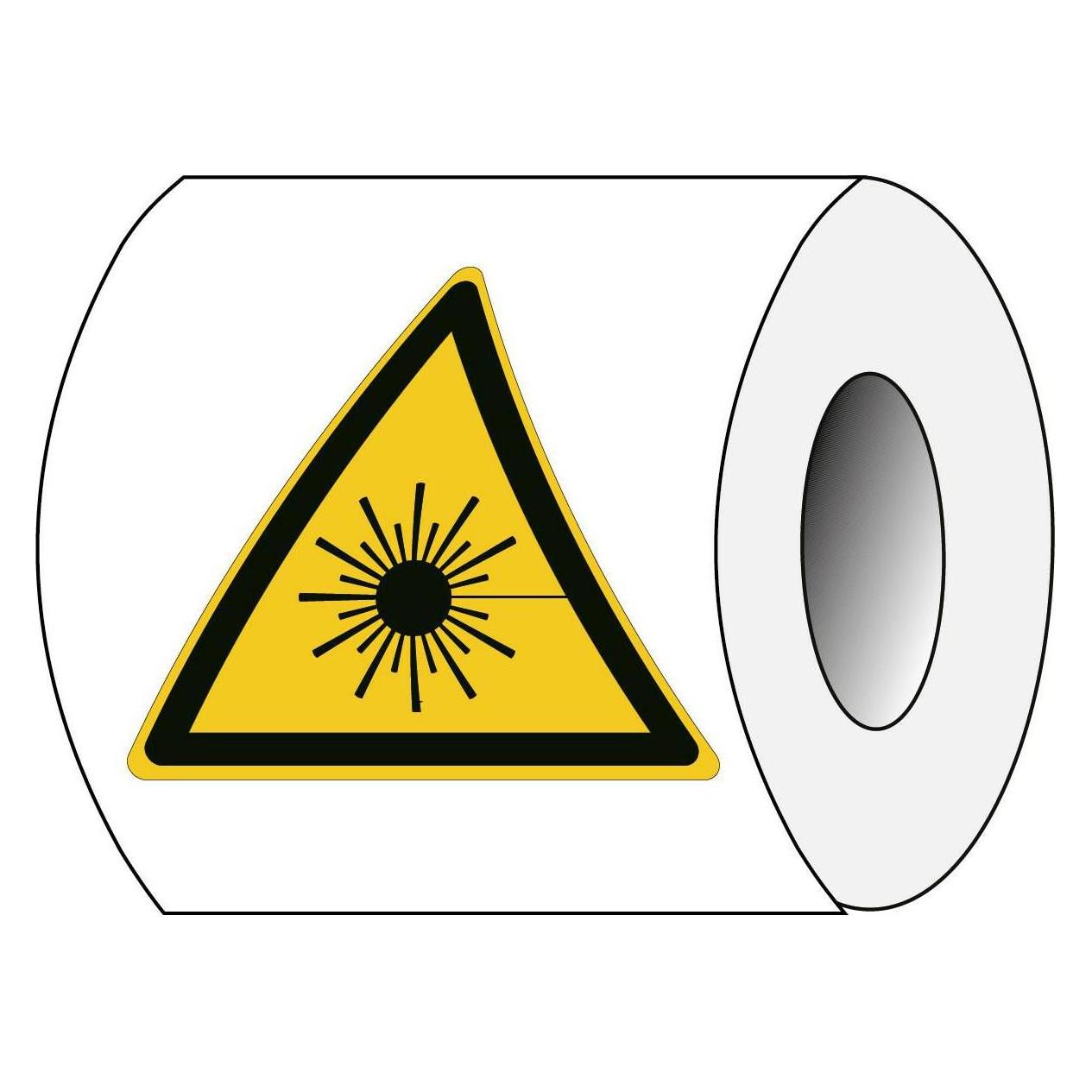 Brady ISO 7010 PIC W004 B-7541 ISO Sicherheitskennzeichnung - Warnung vor Laserstrahlung Lamini (PIC W004-TRI 025-PE-ROLL/1)