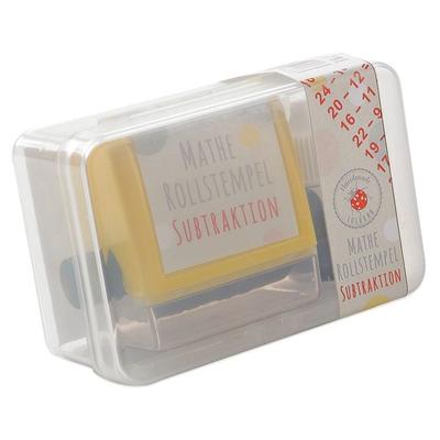 Mathe Roll Stempel Subtraktion
