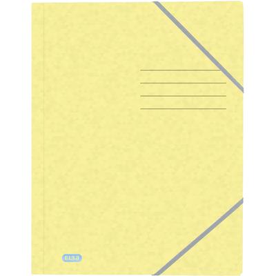 Oxford Eckspannmappe Top File+ A4 3 Klappen pastellgelb
