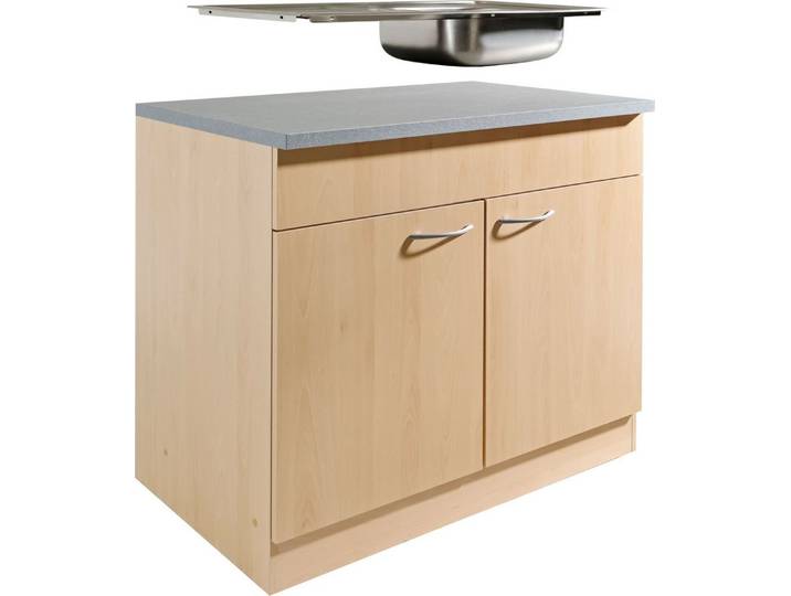 wiho Küchen Spülenschrank Kiel 100 cm breit