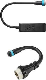 Anker SOLIX E10 AC Generator Adapter + 120V/240V Power Strip