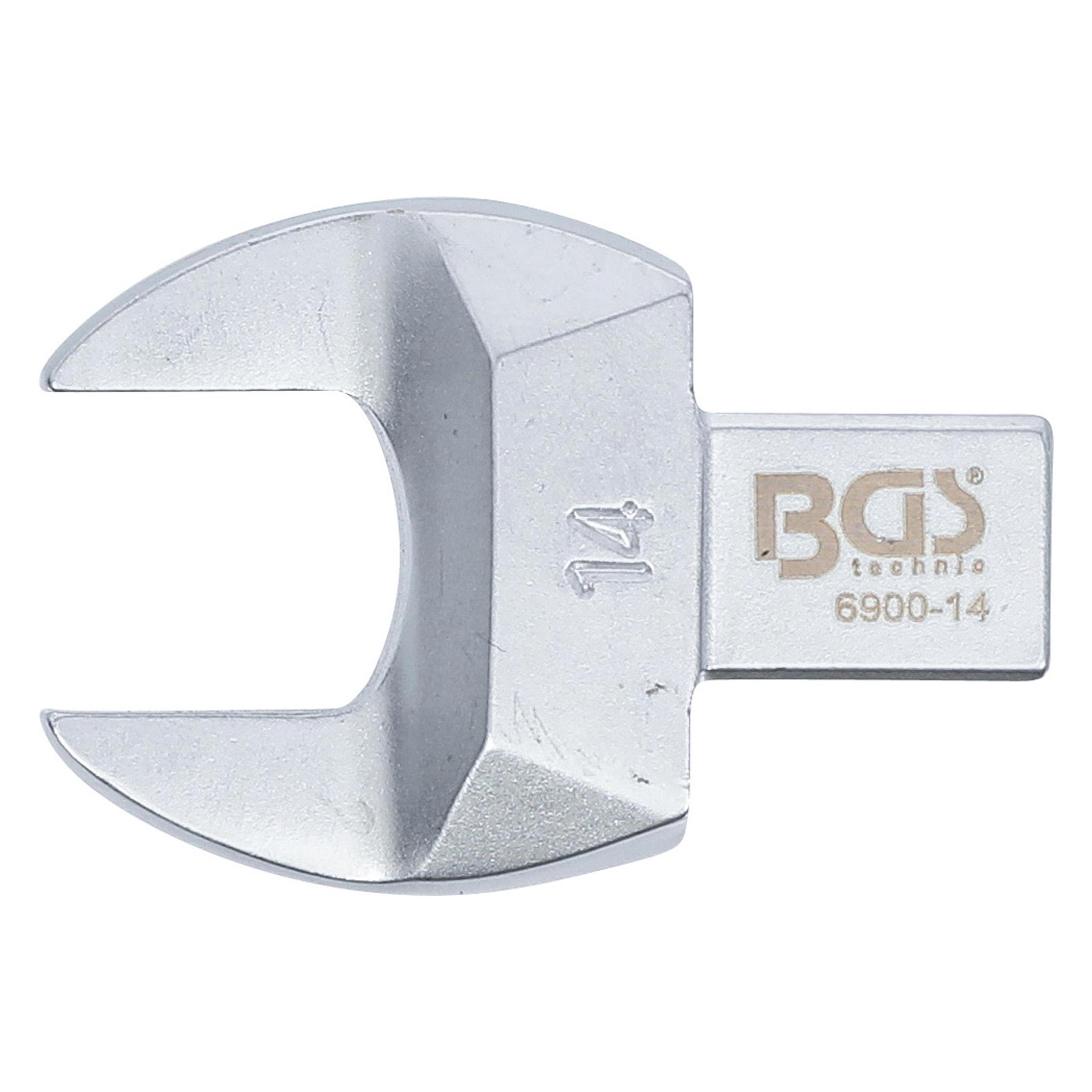 BGS Einsteck-Maulschlüssel 14 mm Aufnahme 9 x 12 mm (14 mm) (6900-14)