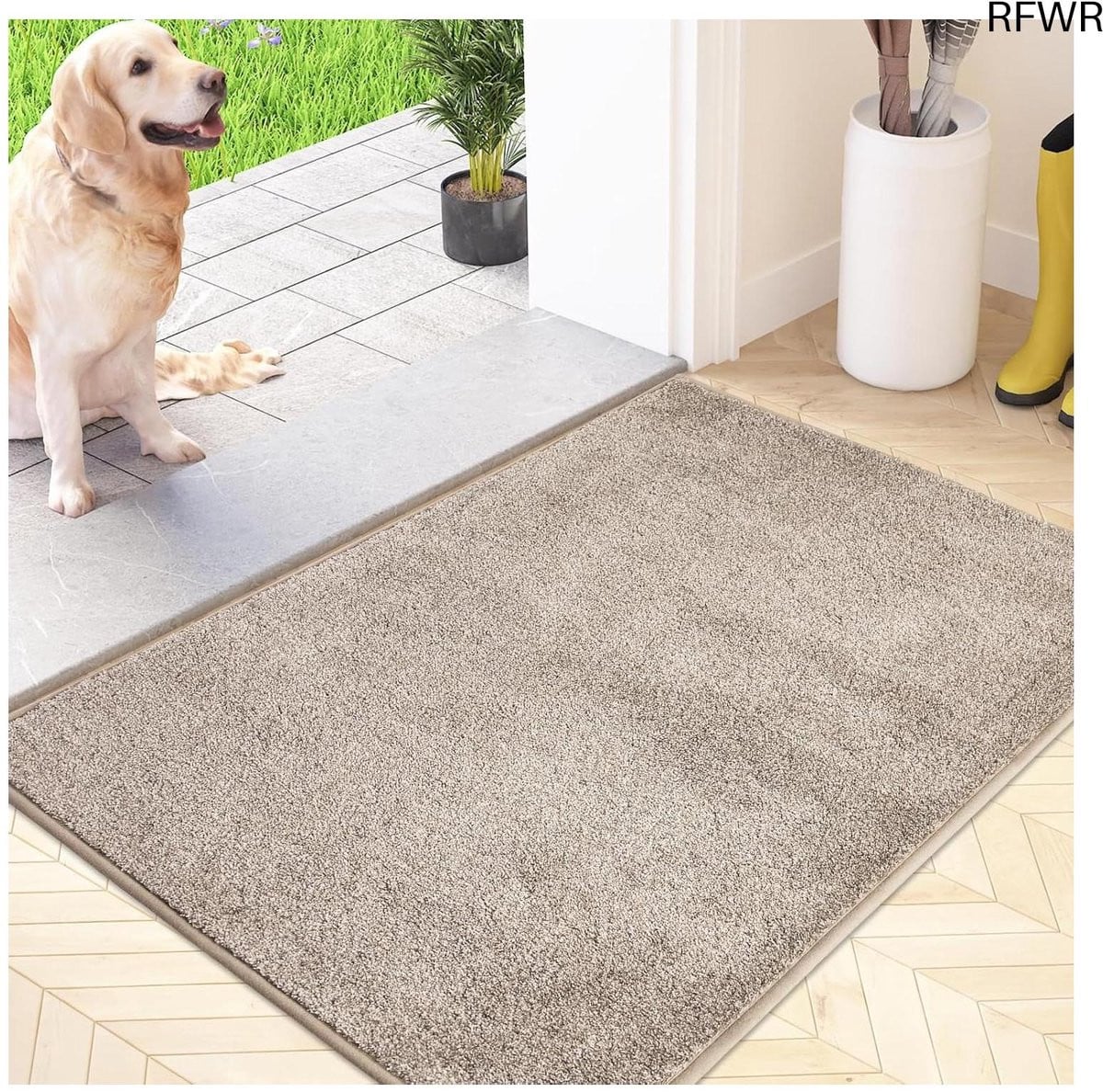 Beige Vloermat Vuilvanger - Waterabsorberende Deurmat voor de Entree - 50 x 80 cm