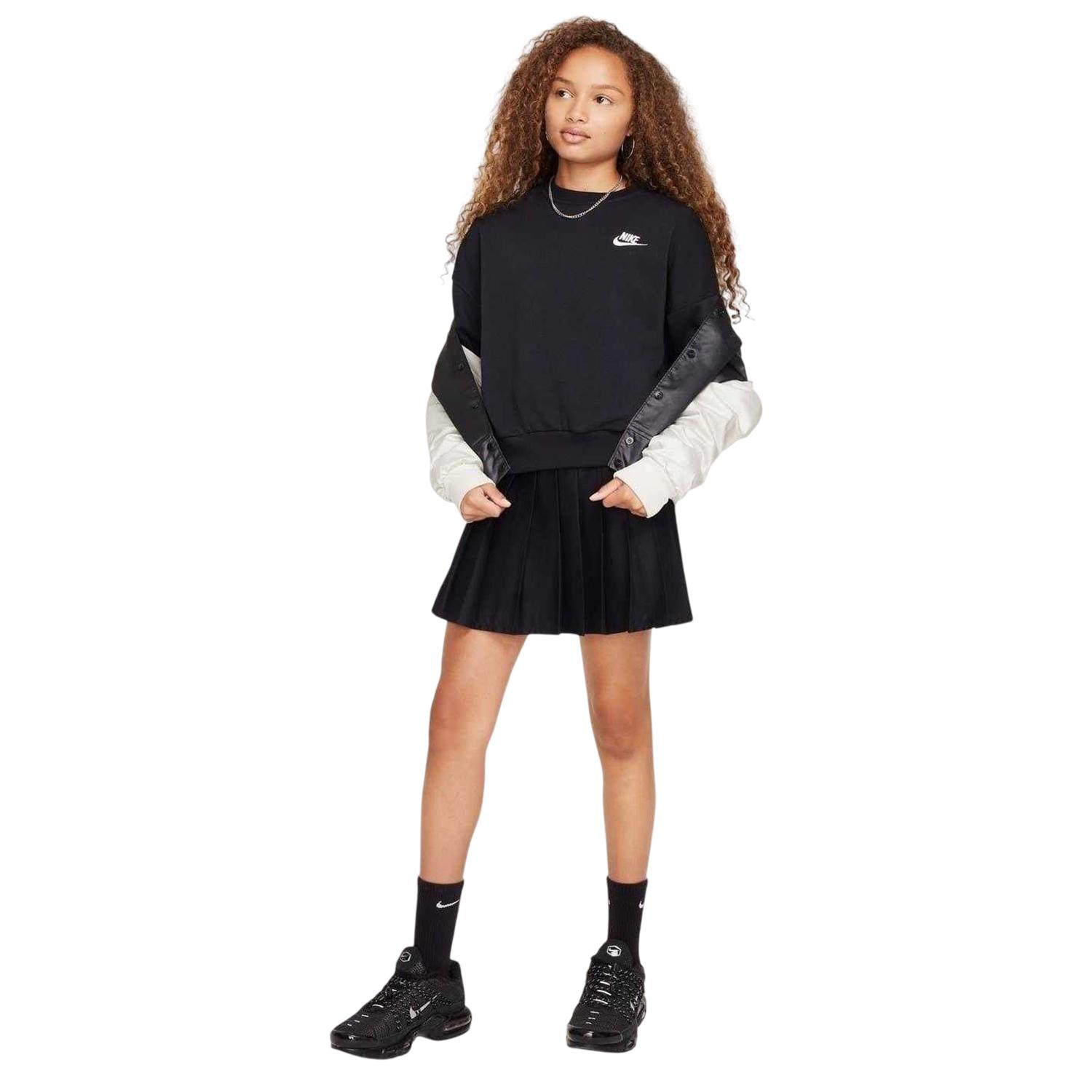 Nike - Sweatshirt für Kinder, Kastig, Langärmlig (Schwarz)
