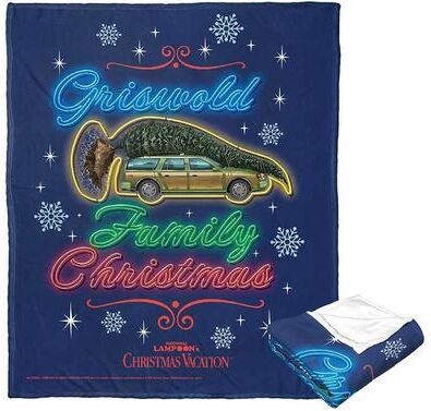 Northwest Warner Brothers Christmas Vacation Silk Touch Throw Blanket