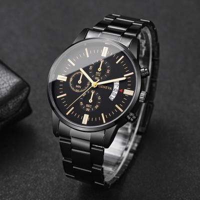 Youfap Market Luxury Calendar Quartz Watch For Man, Fashion Men Business Watches, Clock Relogio Masculino black Gold