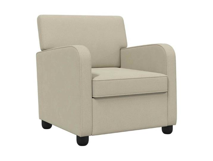 vidaXL Sessel Sessel Sand Samt (1-St)