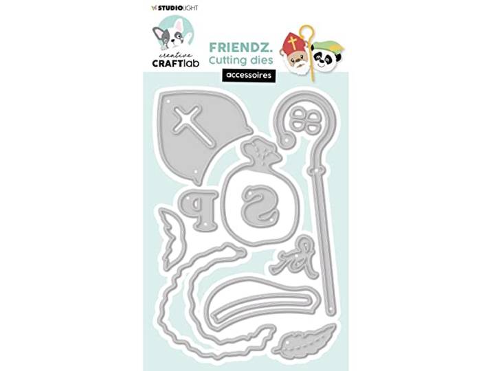 Cutting die Sint & Piet accessoires - Friendz nr. 436