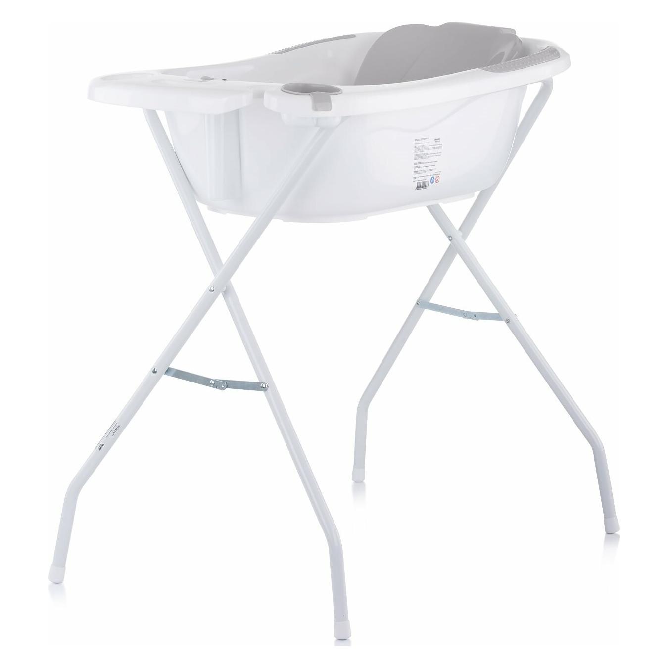 Chipolino Badewanne mit Matte und Ständer Vela 87cm Grau (148486)