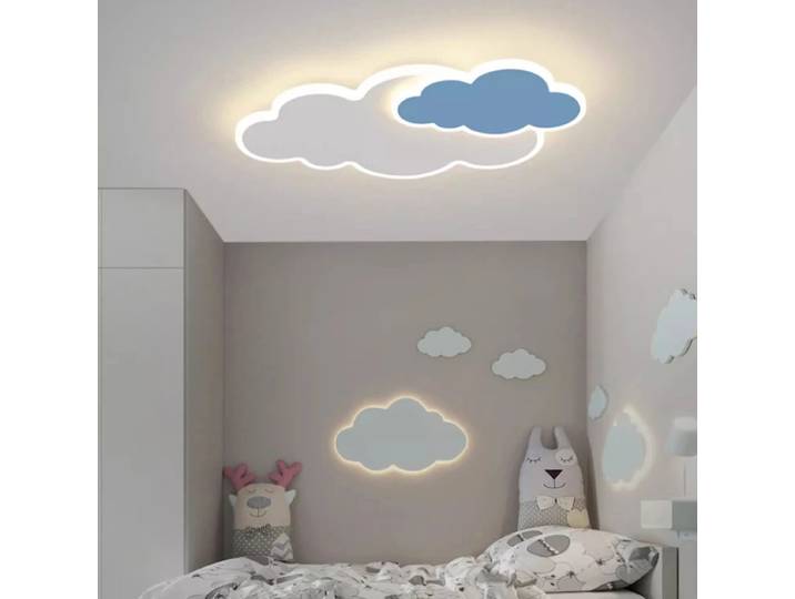 2025 blanc nuage lampe LED chambre d'enfants plafonnier minimaliste moderne chaud chambre de bébé pépinière garçon fille chambre nuage plafond