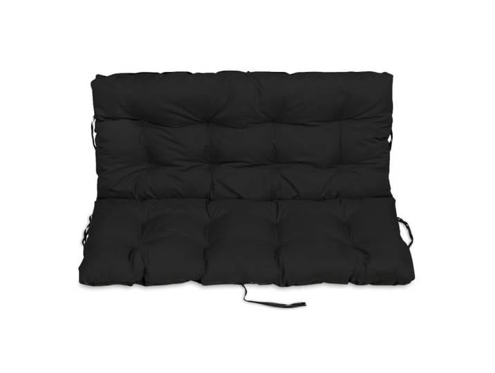 Coussin Dossier pour Banc de Jardin Canapé - SuperKissen24 - 140x50 cm - Intérieur-Extérieur - Noir