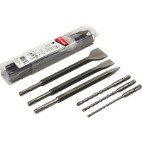 SDS+ Bohrer- und Meißel-Set, Meißel- & Bohrer-Satz 6-teilig