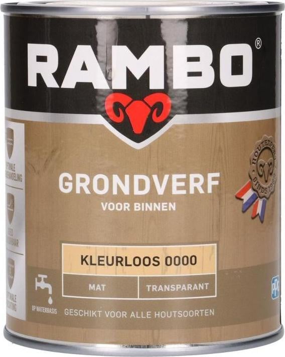 Rambo Grondverf Bonding Transparant Mat 0,75 l