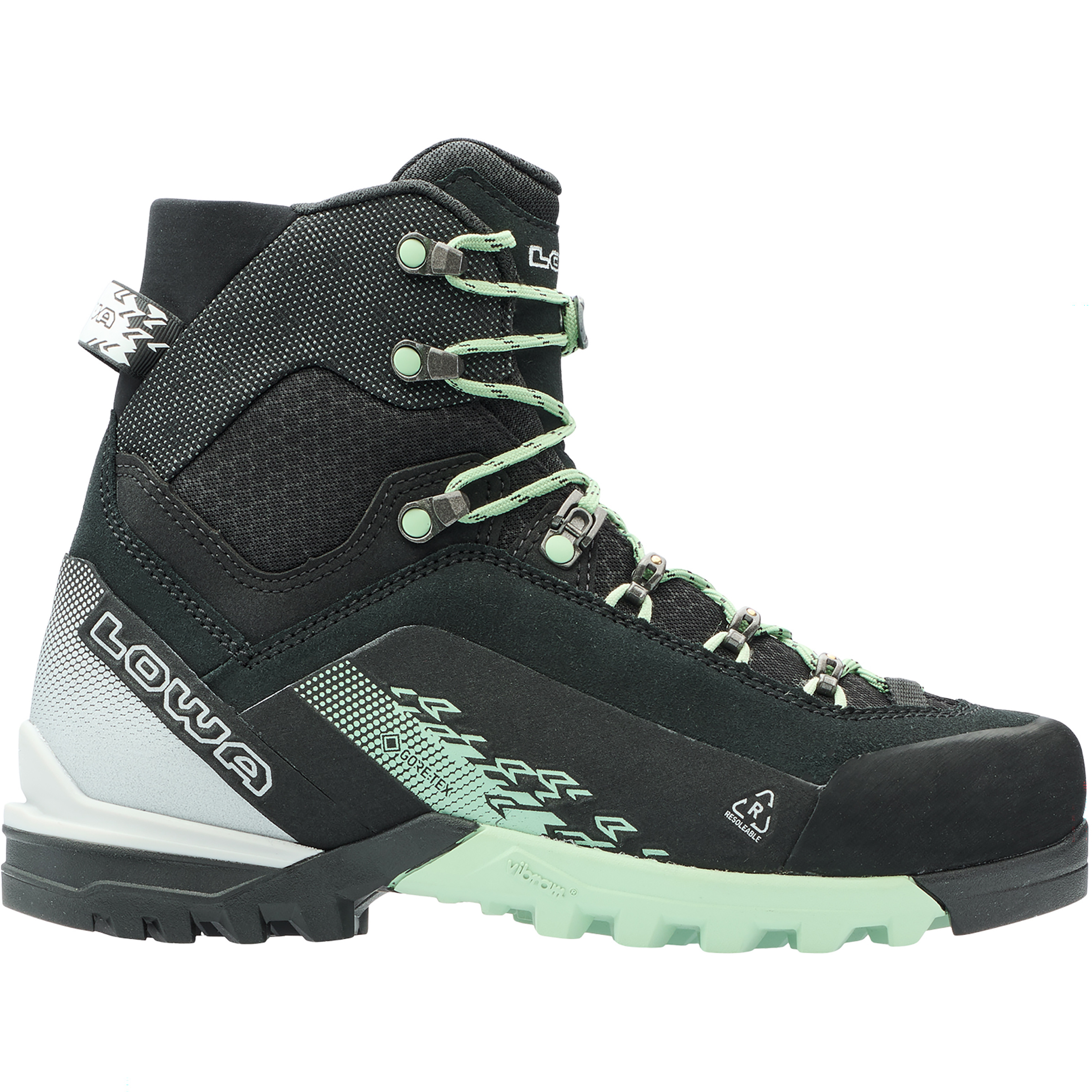 Lowa Cervino GTX Mid Damen Bergstiefel & Expeditionsstiefel gruen Größe 42 Bergsteigen | Hochtour Wasserdicht