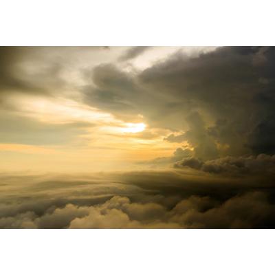 Fototapete PAPERMOON "Wolken", bunt, B:3m L:2,23m, Vlies, Tapeten