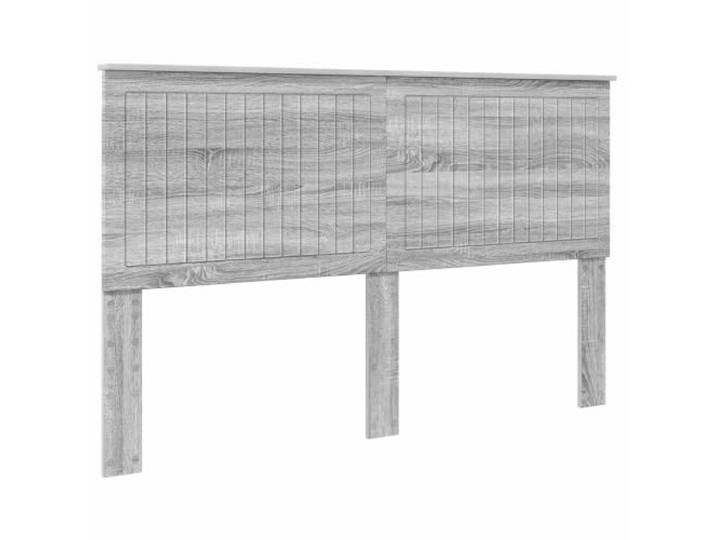 KTHLBRH Kopfteil Sonoma grau aus technischem Holz 163 x 7 x 100 cm Minimalistisches Design, Rückenunterstützung, einfache Reinigung, einfache Montage, Farbe Sonoma-Grau