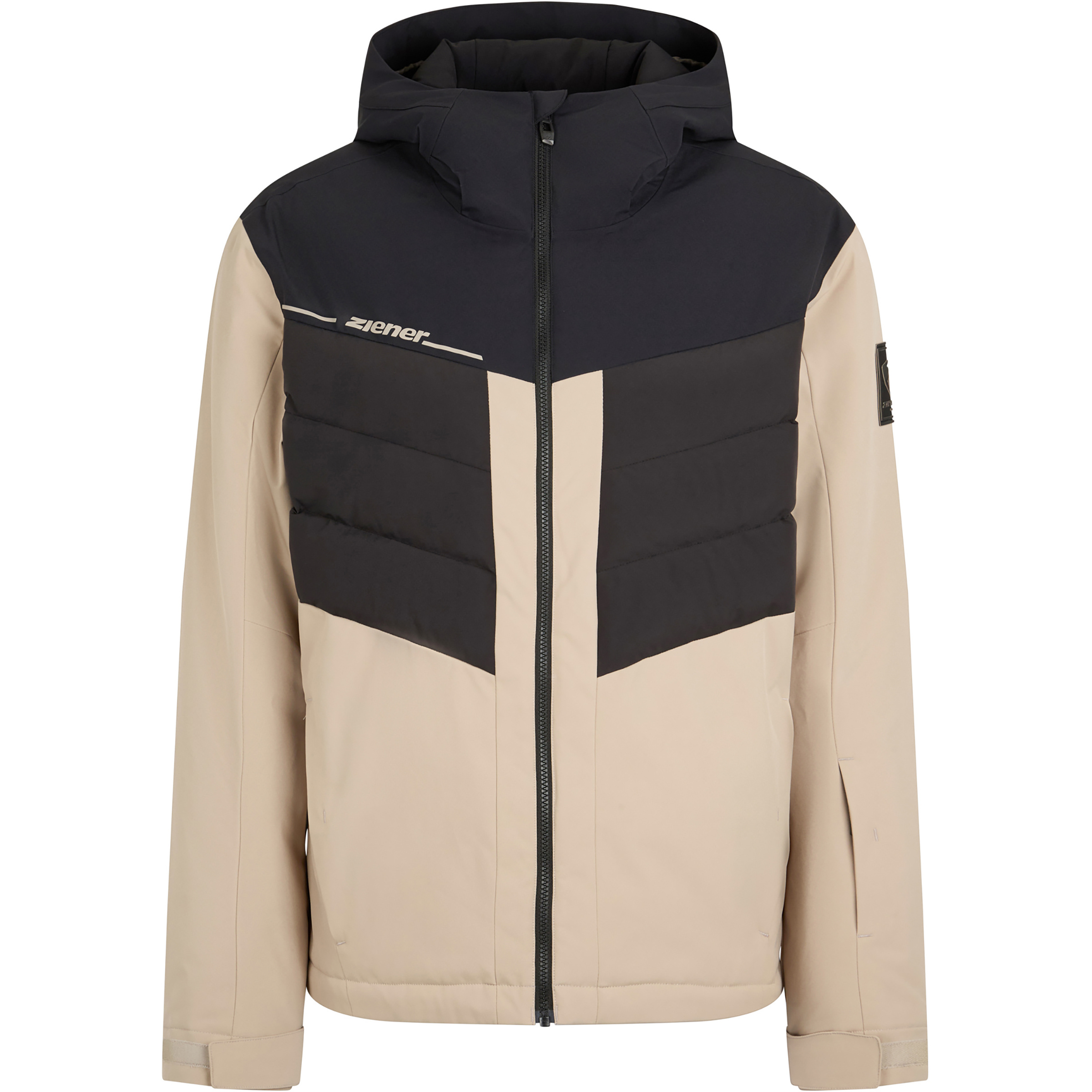 Ziener Telson-Z Herren Kunstfaserjacke beige Größe L Skifahren Elastisch