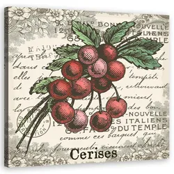 WANDBILD vintage cherry