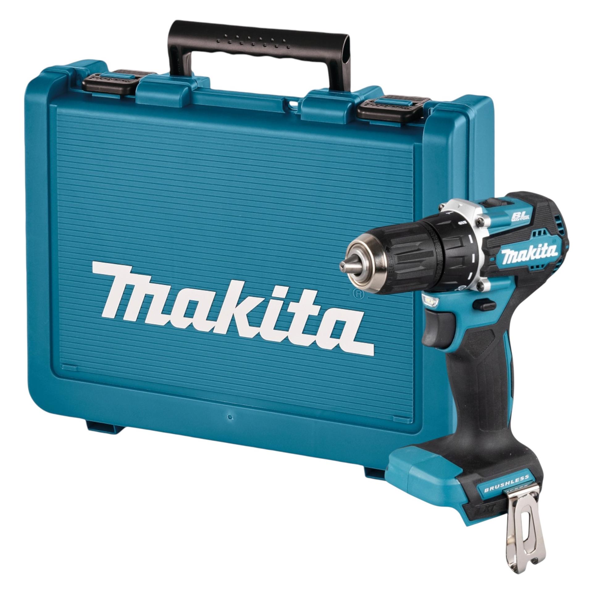 Makita DDF 487 ZE Akku Bohrschrauber 18 V 40 Nm Brushless + Koffer - ohne Akku, ohne Ladegerät (Bohrschrauber) (DDF487Z)