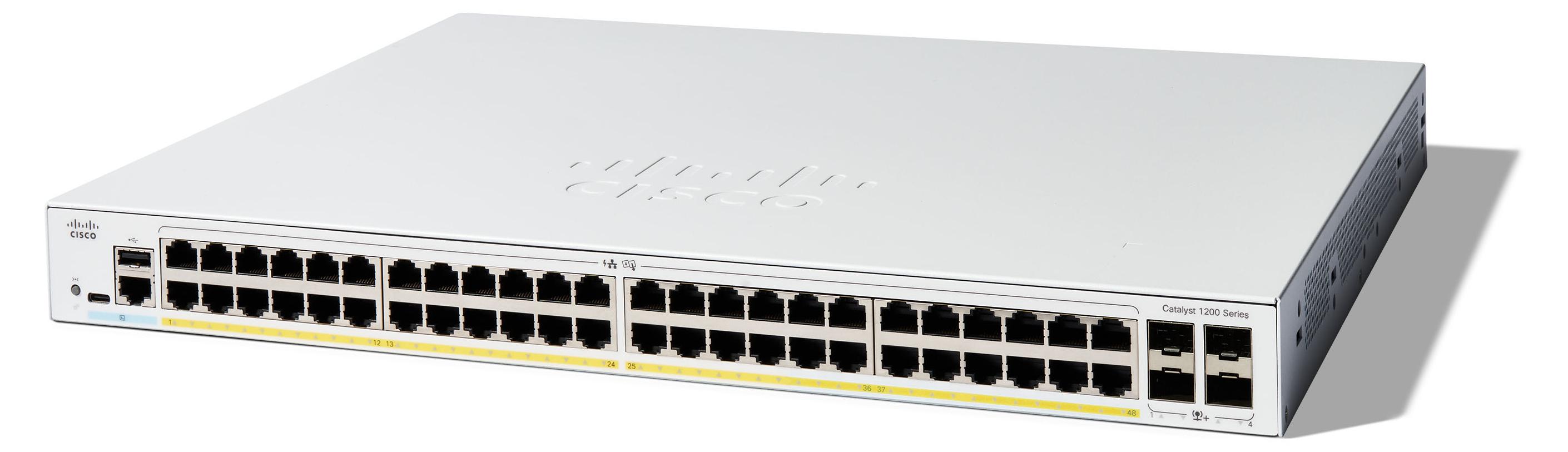 Cisco C1200-48P-4X, Managed, L2/L3, Gigabit Ethernet (10/100/1000)