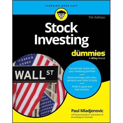 Stock Investing For Dummies, 7th Edition, Taschenbuch von Paul Mladjenovic, Wiley, 978-1-394-25456-9
