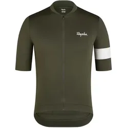 Rapha, Herren, Velotrikot, Core Radsport-Trikot (M), Grün, Weiss, M