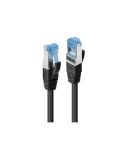 Lindy Patch-Kabel RJ-45 M bis M 3 m SFTP PiMF CAT 6 halogenfrei ohne Haken Schwarz (47180)