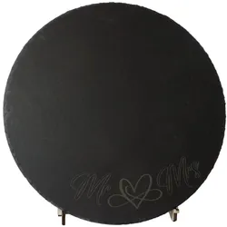 cakeX Schieferkunst: Personalisierte Cakeboards in 30 cm