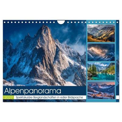 Alpenpanorama (Wandkalender 2027 DIN A4 quer), CALVENDO Monatskalender