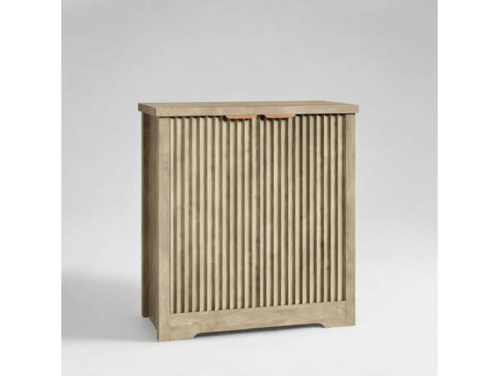 Zstar Sideboard mit verstellbarem Fach und Eichenoptik Modernes Buffet mit Stauraum für Küche, Esszimmer und Wohnzimmer