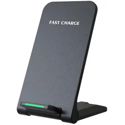 1st Cool 1stCOOL Wireless Charger, Folding Stand, USB-C, Black (15 W), Wireless Charger, Schwarz