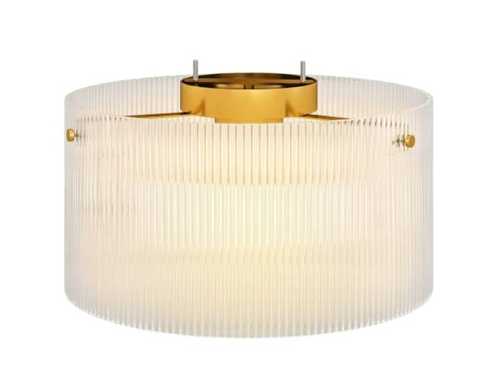 HOMCOM Deckenleuchte Deckenlampe mit E27 Fassung Acryllampenschirm Ø 32cm