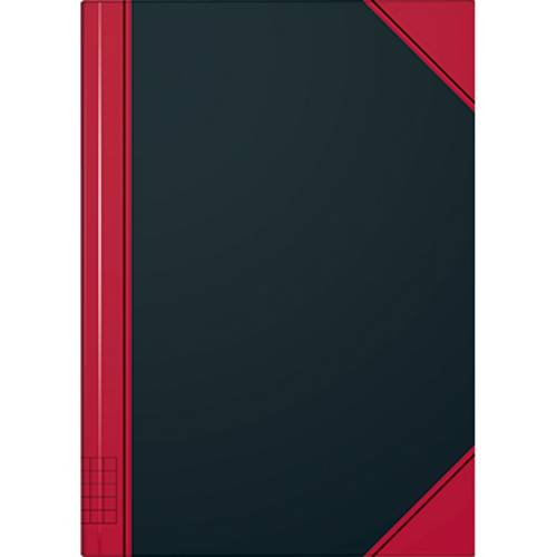 König & Ebhardt Kladde 865524301 Notizbuch kariert Schwarz-Rot 96 Blatt DIN A5