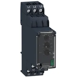 Schneider Electric RM22TA33 Netzüberwachung auf Phasenfolge, -ausfall und Asymmetrie, 380-480VAC, 2 W