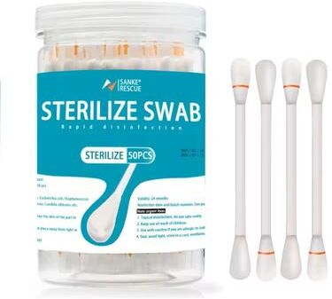 Uplift Essentials 50 Piece Disposable Disinfection Swab Set For First Aid Alcohol Or Iodine Use bottled Alcohol Swabs (50 Pcs)