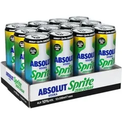 Absolut Vodka Sprite Zero Mixgetränk 10% Vol. 12x 330ml